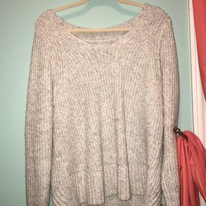 Grey V-Neck Sweater